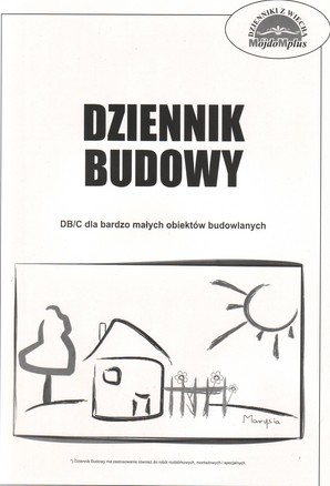 Dziennik Budowy DB/C dla bardzo małych obiektów budowlanych